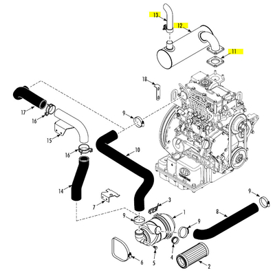Muffler 130983 Ø38 3E71351G01 3E71352G01 Para la unidad de refrigeración SP THERMO KING