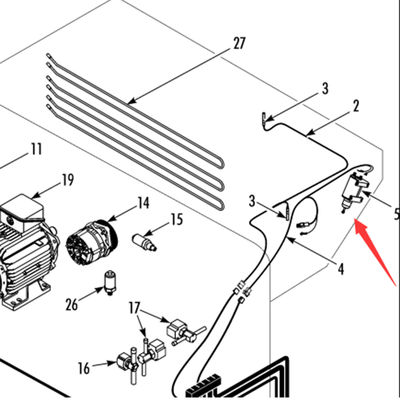 442823 Motor de compuerta de descongelación original Thermo King T-880Pro