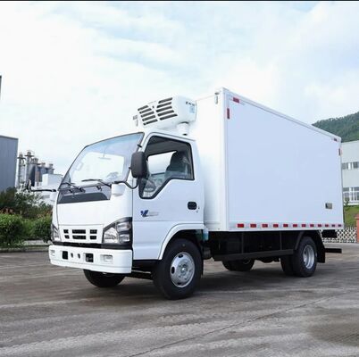 ISUZU QINGLING 600P 6 ruedas 3 toneladas Furgoneta refrigerada con unidad de refrigeración THERMO KING modelo RV380