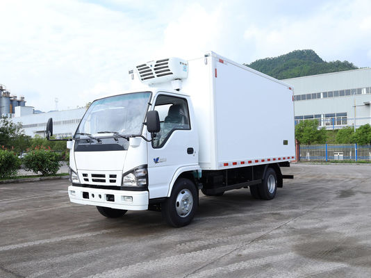 QINGLING ISUZU KV100 100P Camión Refrigerado para Transporte de Alimentos, Carne y Pescado NKR Congelador 5 Toneladas THERMO KING RV380 Refrigeración