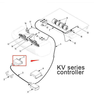 modelo de controlador original 1E46674GO4 Thermo King RV200