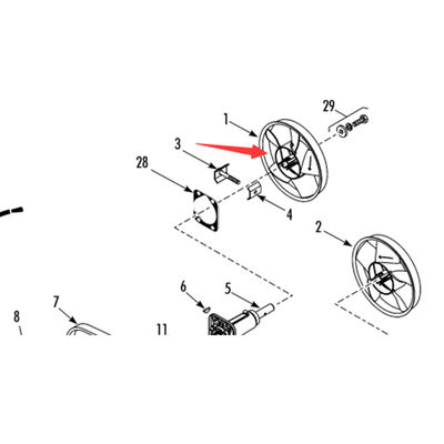 Modelo 781307/781306 Thermo King T-880Pro hoja de ventilador del evaporador original, color blanco/negro