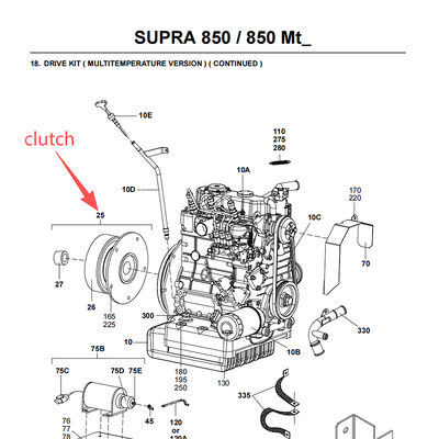 Piezas de repuesto del mercado de accesorios Carrier 50-01171-21 disponibles para el embrague Supra 550/850 Oasis 150