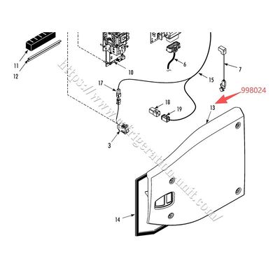 998024 Cubierta lateral del motor de la unidad de refrigeración THERMO KING disponible para T-600/800/1000M T-680/780/880/1080E/Pro, piezas de repuesto del mercado de accesorios