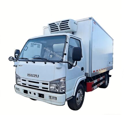 Chasis de camión de marca japonesa Isuzu 100p con 4,1 metros de longitud caja refrigerada con unidades de refrigeración THERMO KING RV380V 4X2 Mini 3tons 2 Ton Freezer Camión refrigerado