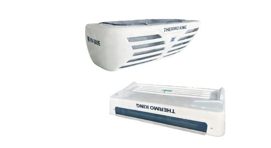 Unidad de refrigeración de camión Thermo King RV580E Reemplazar C450 con 24V DC, deshielo de gas caliente y sistema de espera de peso ligero